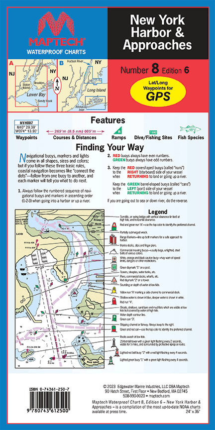 Waterproof Chart Seattle And Lake Washington Richardsons Maptech Captains Nautical Books 3423