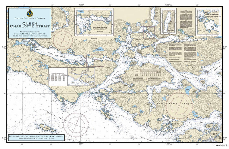 Nautical Placemat: Queen Charlotte Strait