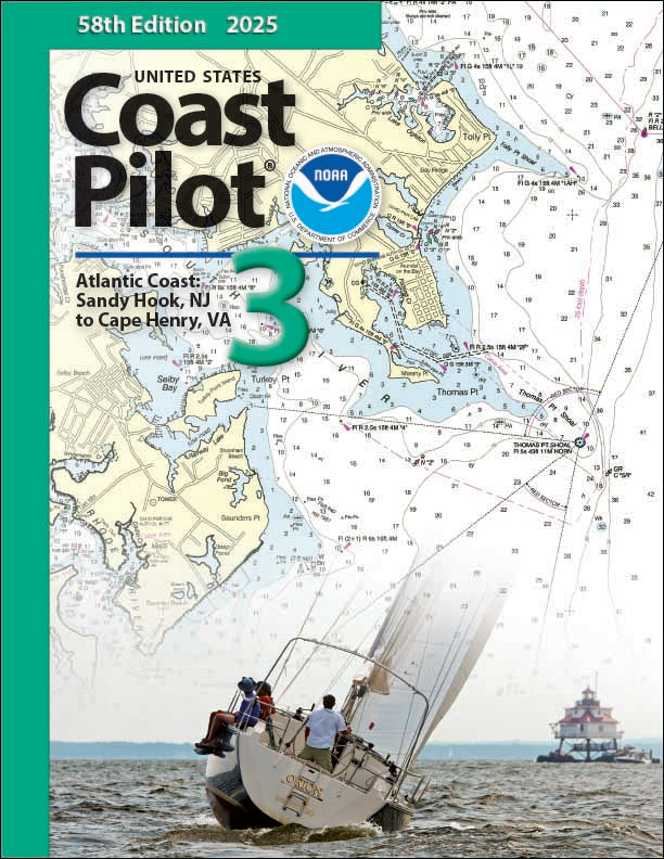 US Coast Pilot 3 (2025), Atlantic Coast: Sandy Hook, NJ, VA