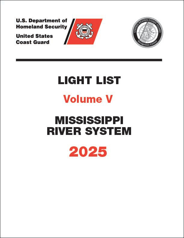 2025 Light List Volume V: Mississippi River System