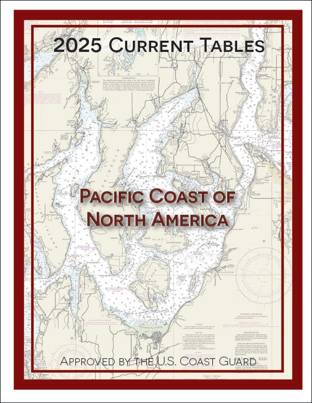 2025 Tidal Current Tables: Pacific Coast of North America