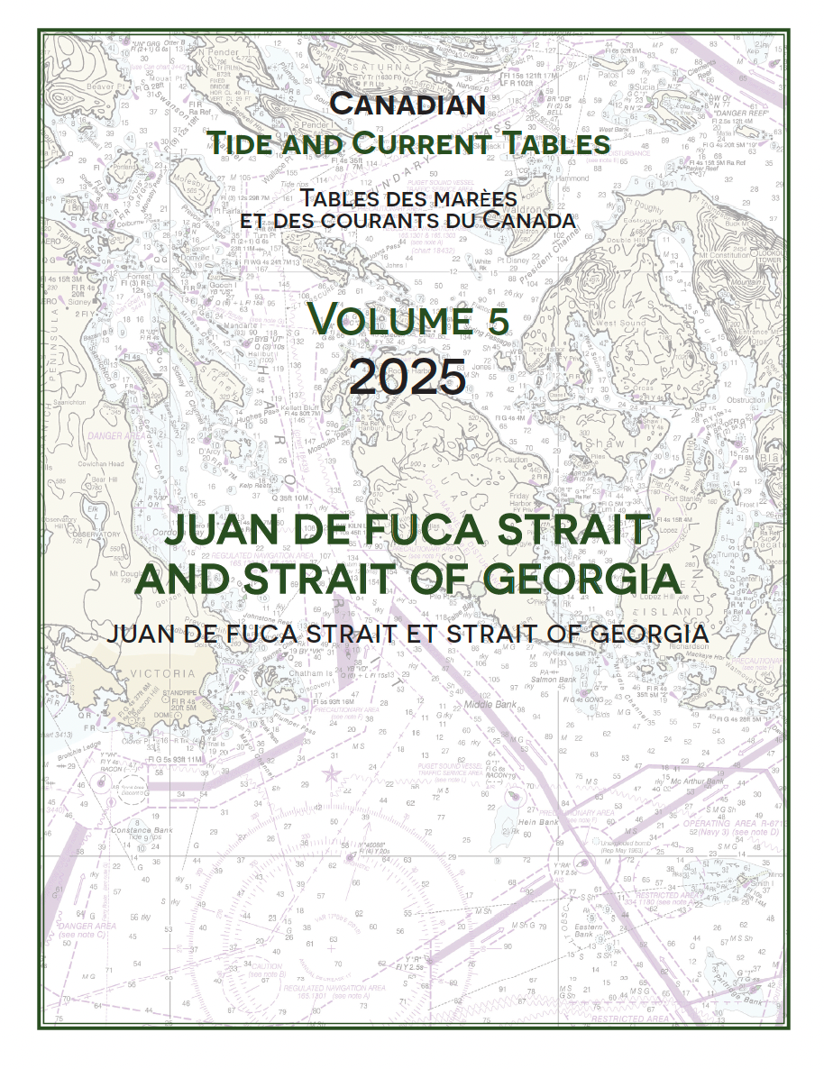 2025 Canadian Tide & Current Tables (Volume 5)