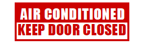 S-P9 Air Conditioned - Keep Door Closed