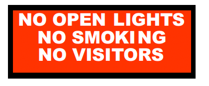 S-R3C No Open Lights/Smoke/Visitors