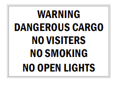 Warning Dangerous Cargo