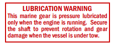 Lubrication Warning