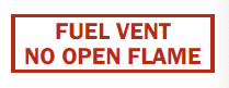 Fuel Vent No Open Flame