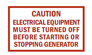 Caution-Elec Equip Must Be Off