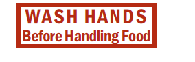 Wash Hands Before Handling Food