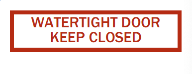 Watertight Door-Keep Closed