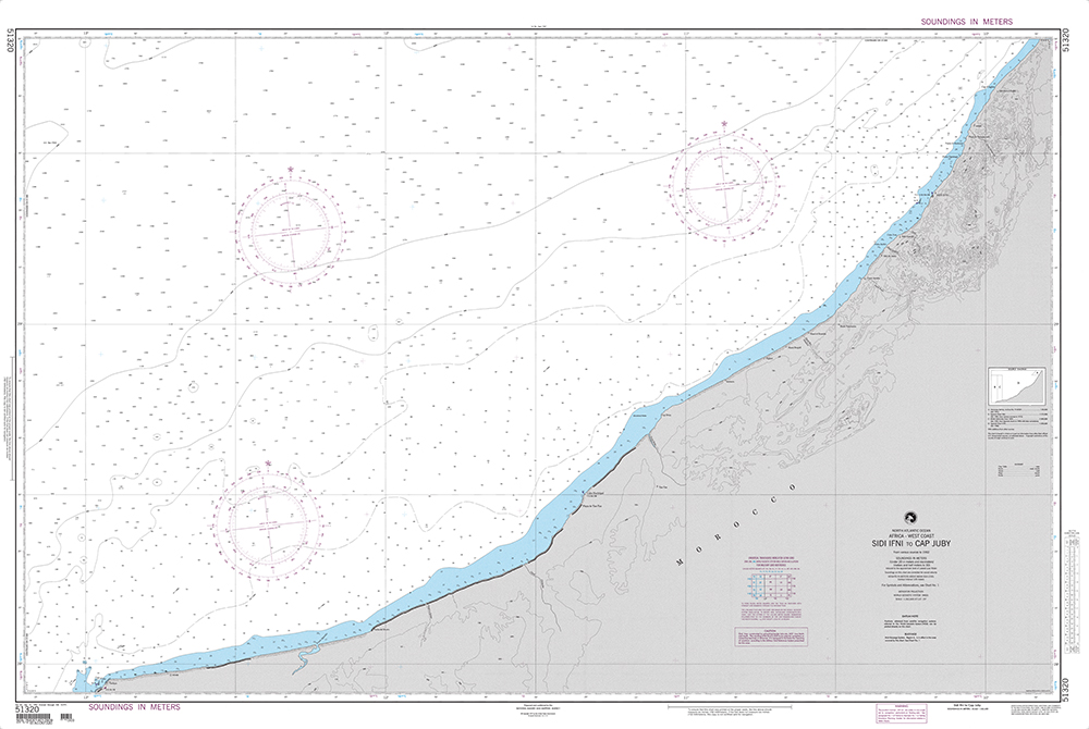 NGA Chart 51320: Sidi Ifni to Cap Juby (Africa-West Coast)