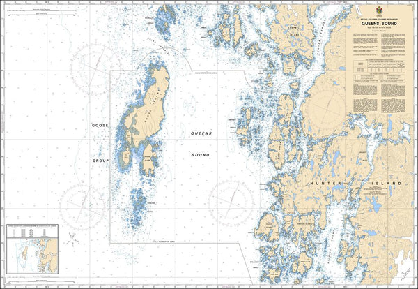 CHS Chart 3937: Queens Sound - Captain's Nautical Books & Charts