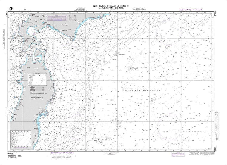 NGA Chart 97005: Northeastern Coast of Honshu and Southern Hokkaido