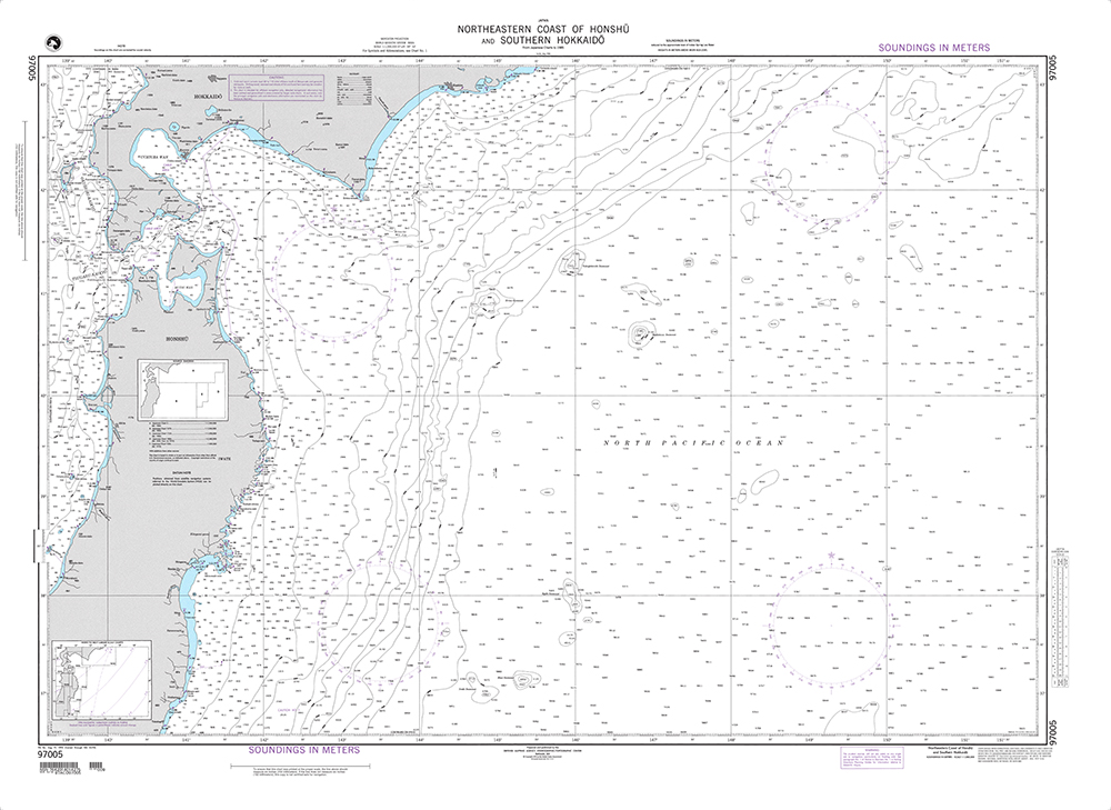 NGA Chart 97005: Northeastern Coast of Honshu and Southern Hokkaido