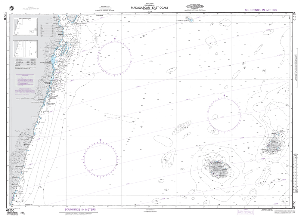 NGA Chart 61550: Madagascar-East Coast