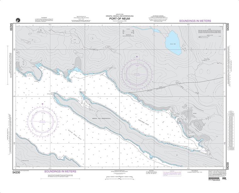 NGA Chart 54230: Port of Neum