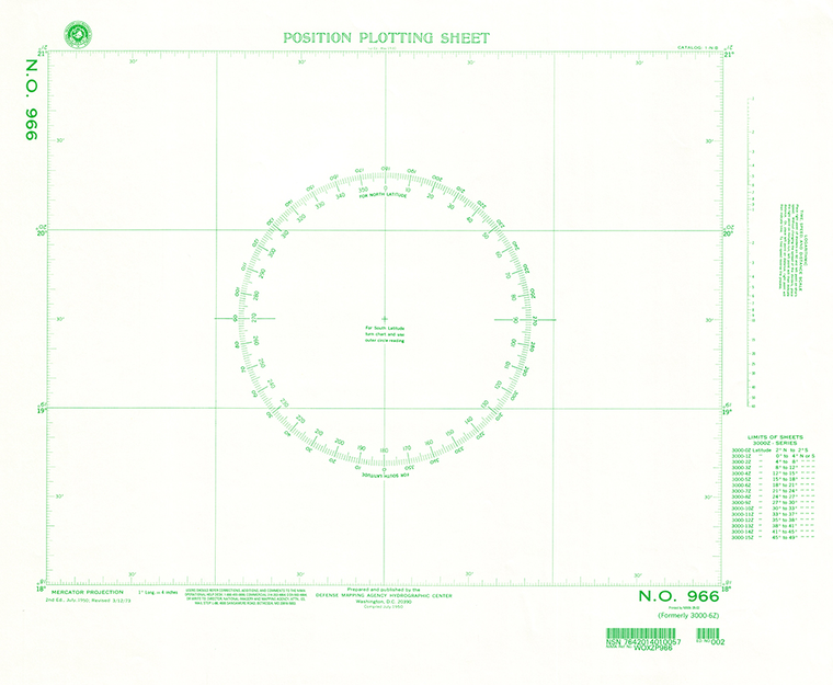 NGA Chart 966: Plotting Chart 966