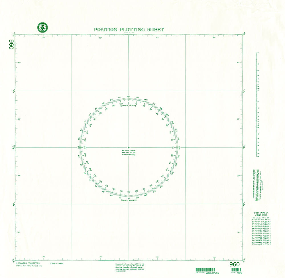 NGA Chart 960: Plotting Chart 960