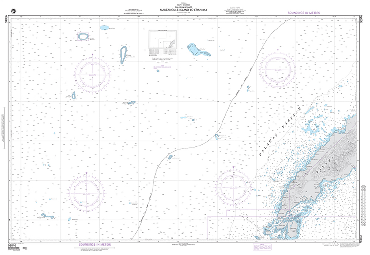 NGA Chart 93046: Mantangule Island to Eran Bay (Palawan Passage)