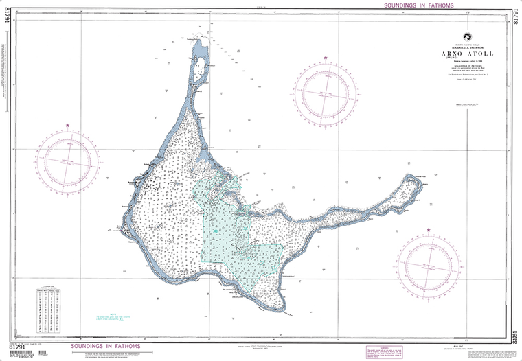 NGA Chart 81791: Arno (Aruno) Atoll (Marshall Islands)