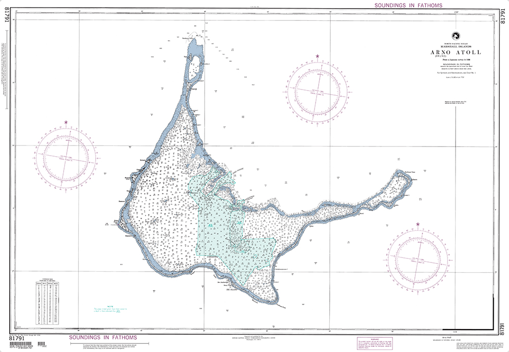 NGA Chart 81791: Arno (Aruno) Atoll (Marshall Islands)