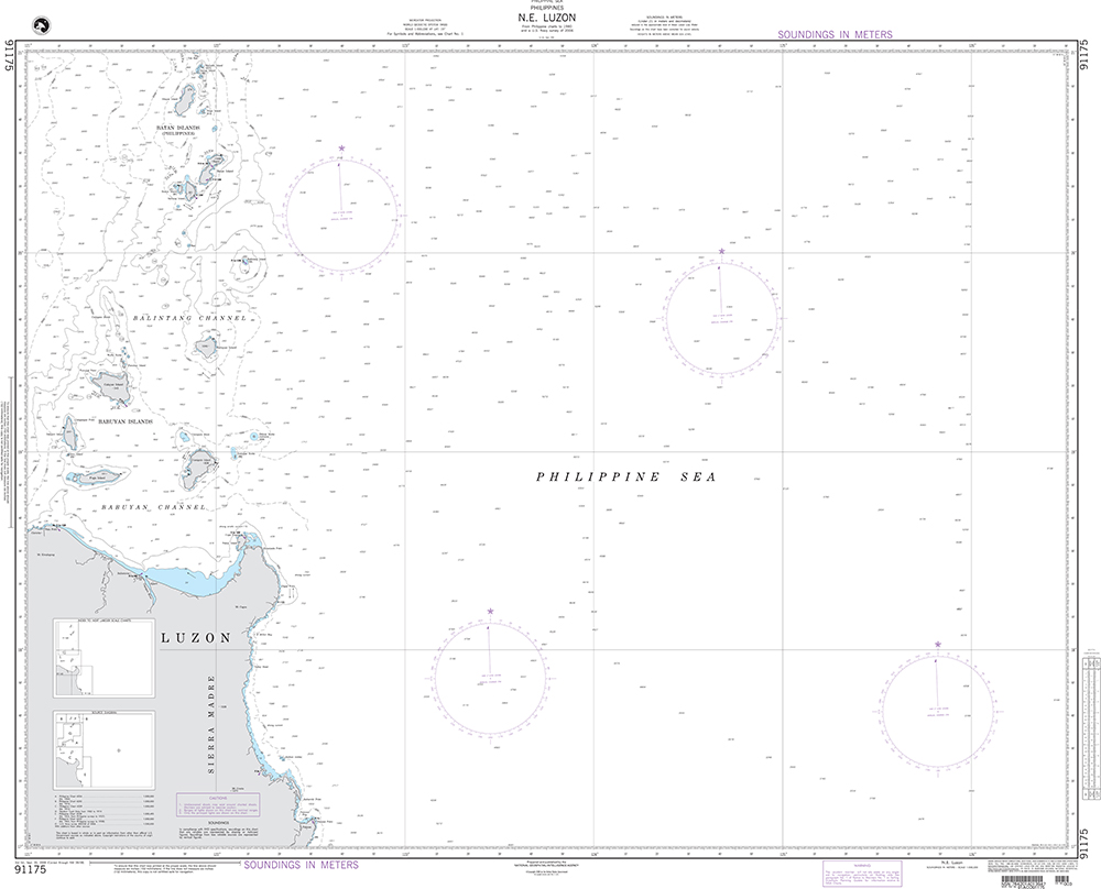 NGA Chart 91175: N.E. Luzon