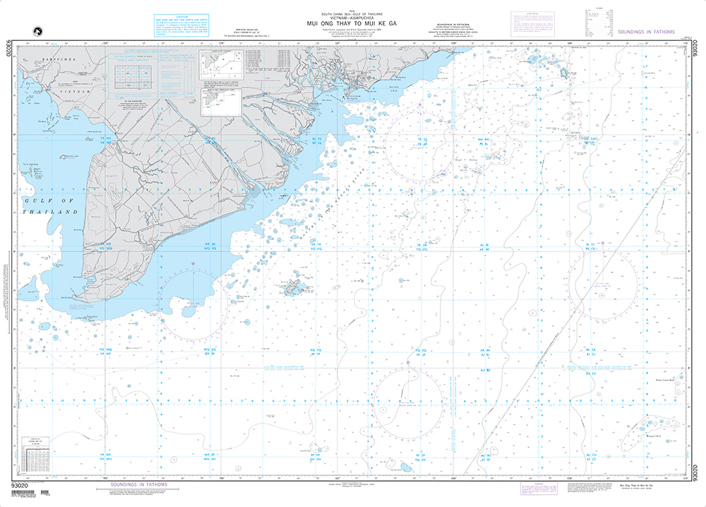 NGA Chart 93020: Mui Ong Thay to Mui Ke Ga (OMEGA)