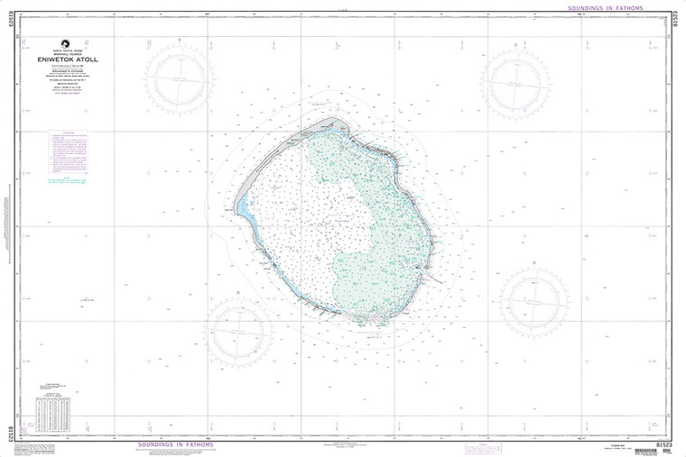 NGA Chart 81523: Eniwetok Atoll (Marshall Islands)