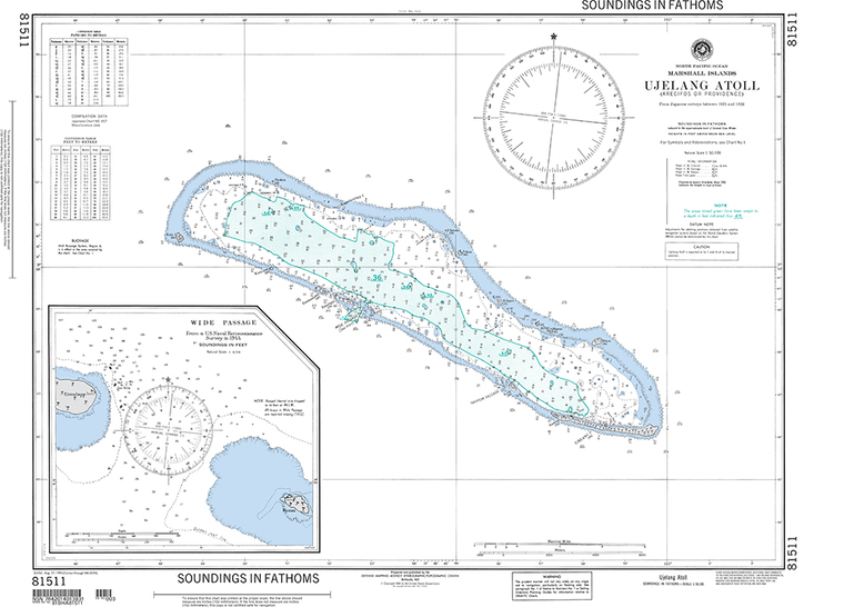 NGA Chart 81511: Ujelang Atoll (Arecifos or Providence) (Marshall Islands)