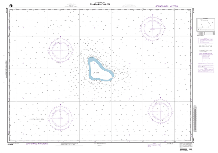 NGA Chart 91004: Scarborough Shoal (South China Sea)