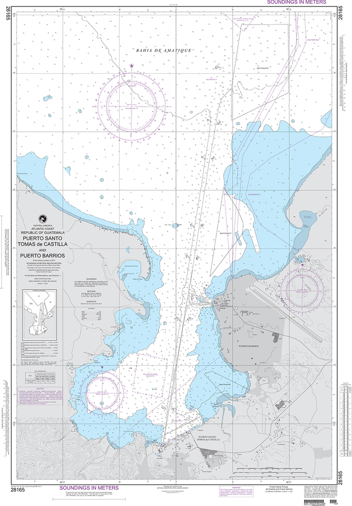 NGA Chart 28165: Puerto Santo Tomas de Castilla and Puerto Barrios