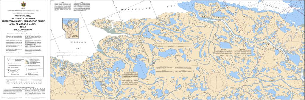 CHS Chart 6441: West Channel including/y compris Anderton Channel, Ministicoog Channel and/et Moose Channel  to/à Shoalwater Bay