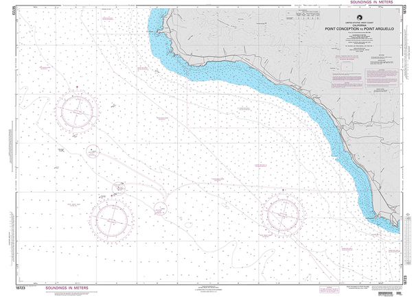 Nga International Chart 18723: Point Conception To Point Arguello 