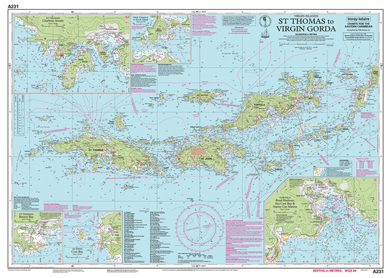 Imray Chart A231: St Thomas to Virgin Gorda