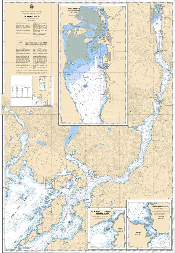 CHS Chart 3668: Alberni Inlet - Captain's Nautical Books & Charts