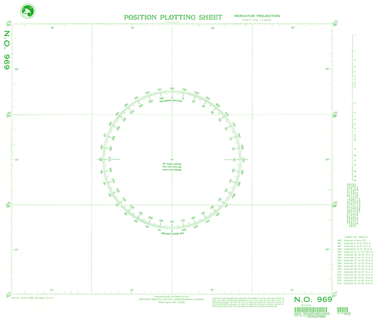 NGA Chart 969: Plotting Chart 969