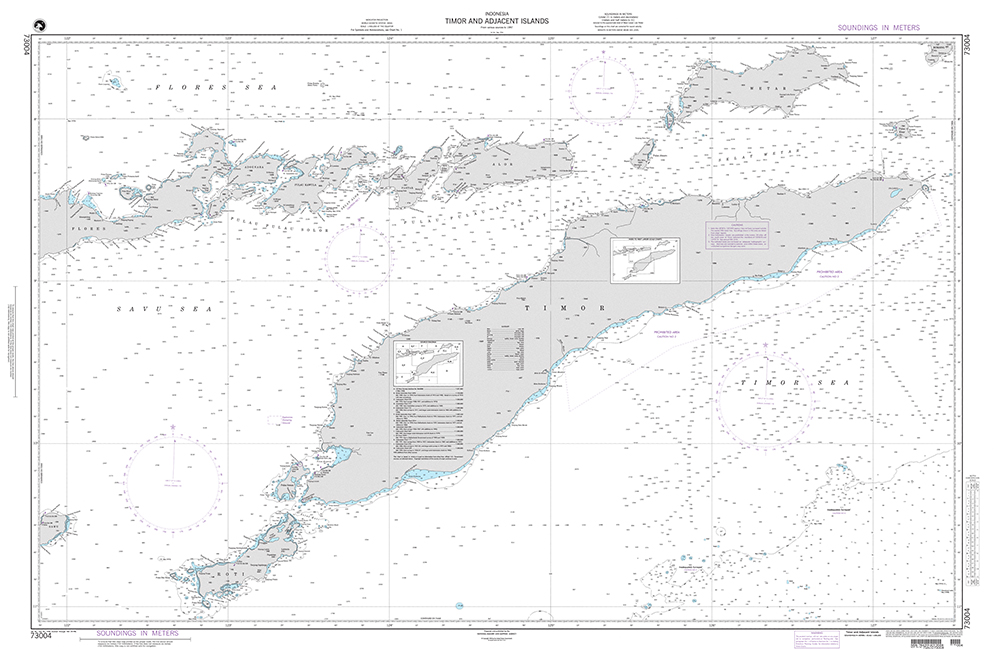 NGA Chart 73004: Timor and Adjacent Islands