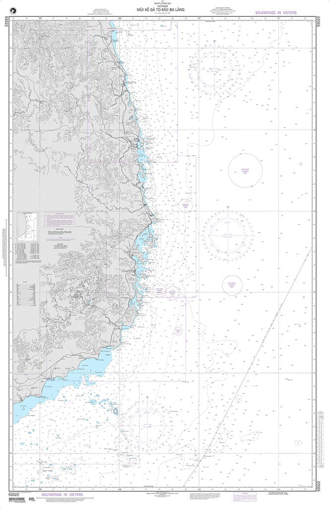 NGA Chart 93022: Mui Ke Ga to Mui Ba Lang