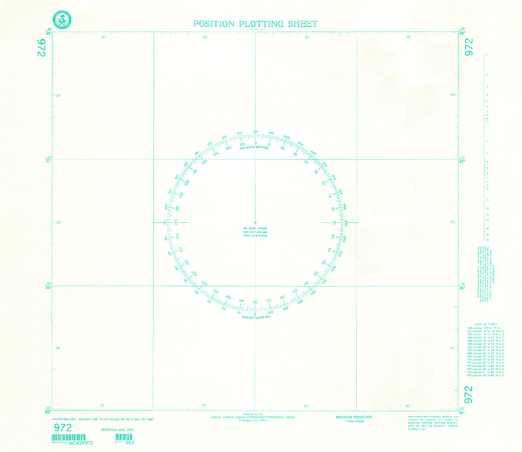 NGA Chart 972: Plotting Chart 972