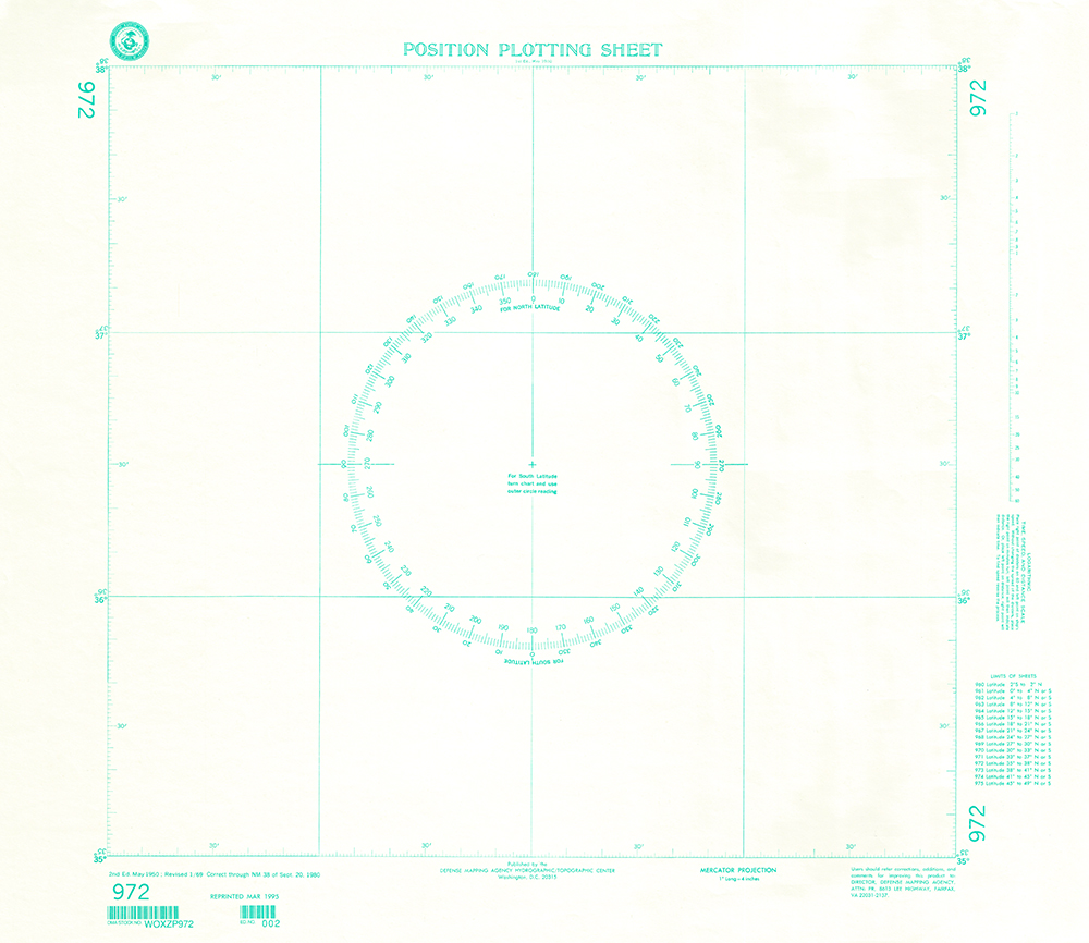 NGA Chart 972: Plotting Chart 972