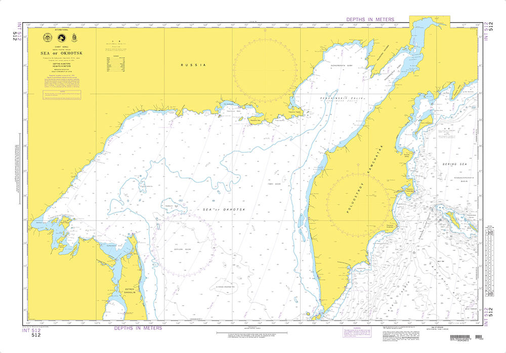 NGA Chart 512: Sea of Okhotsk