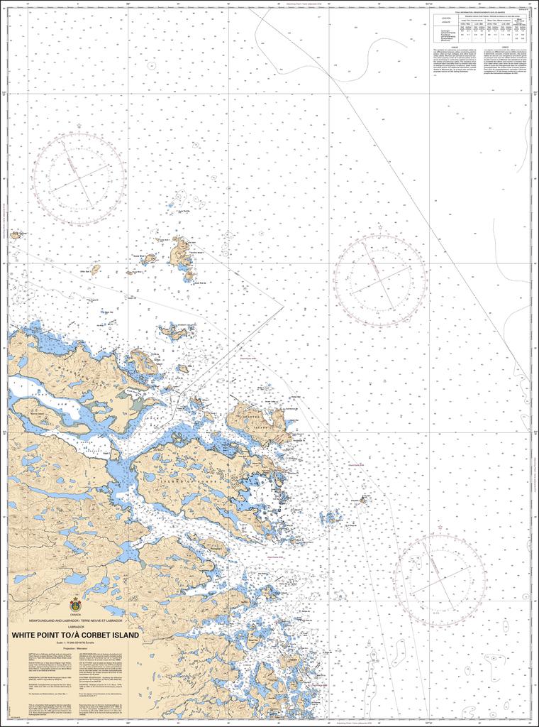 CHS Chart 4703: White Point to / à Corbet Island