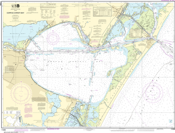 NOAA Chart 11309: Corpus Christi Bay - Captain's Nautical Books & Charts