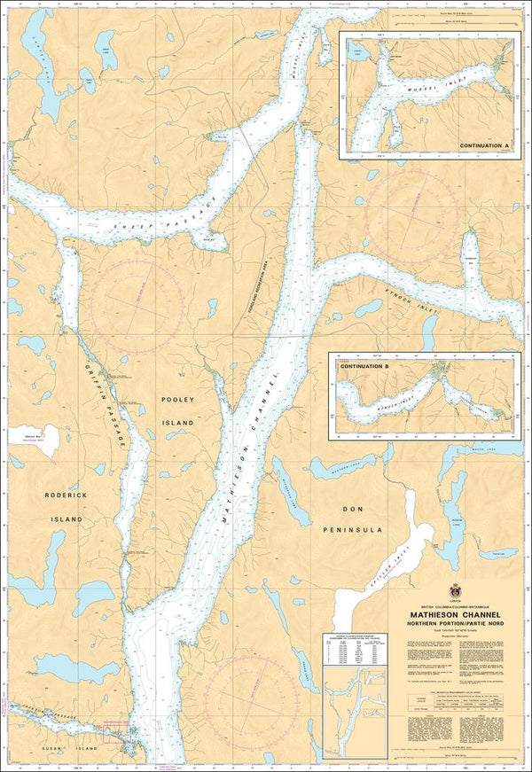 CHS Chart 3942: Mathieson Channel Northern Portion/Partie Nord ...