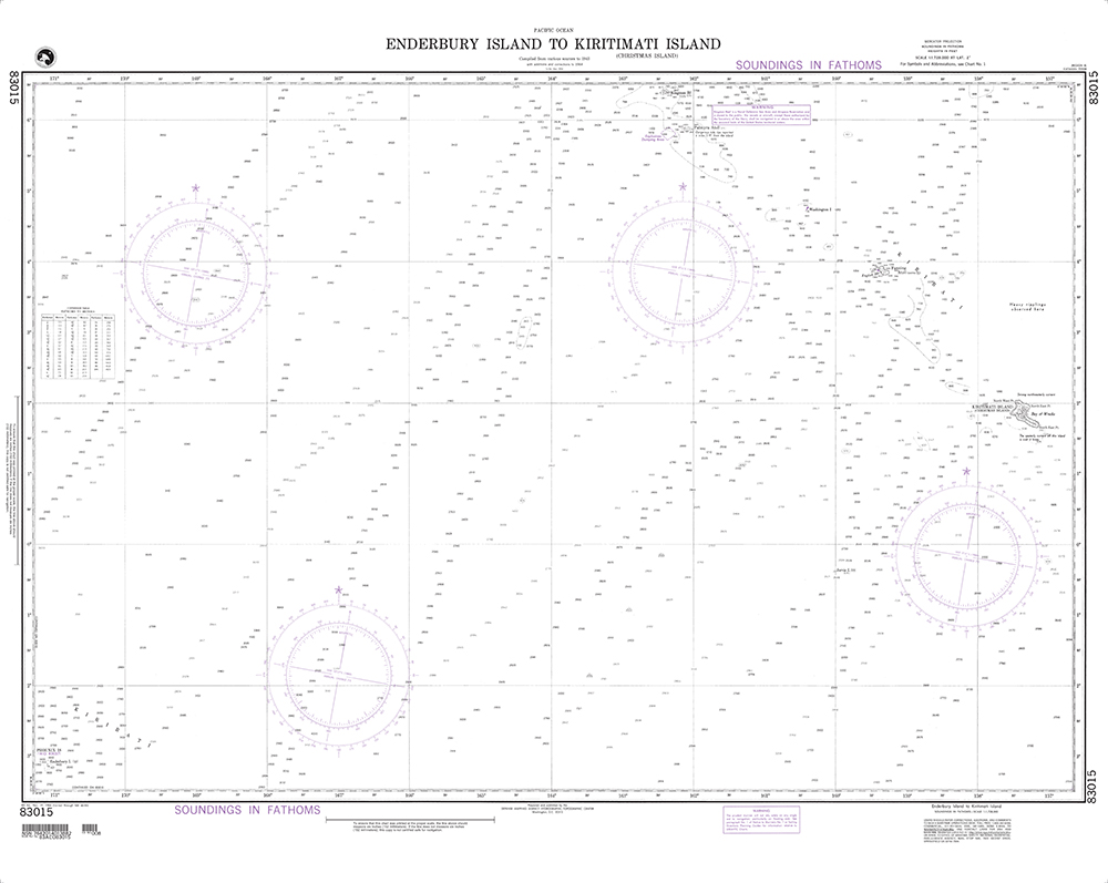 NGA Chart 83015: Enderbury Island (Phoenix Islands) to Christmas Island (OMEGA)