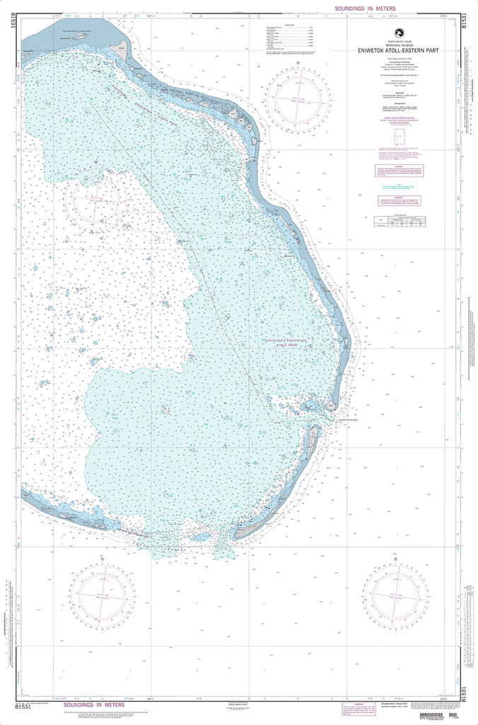 NGA Chart 81531: Eniwetok Atoll-Eastern Part