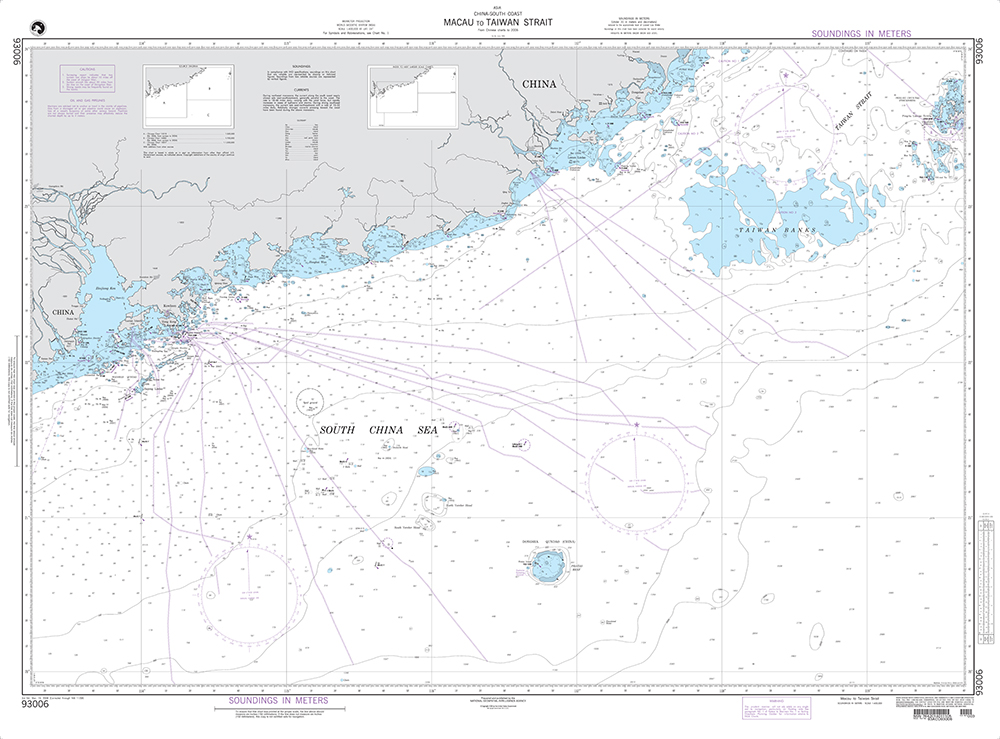 NGA Chart 93006: Macau to Taiwan Strait