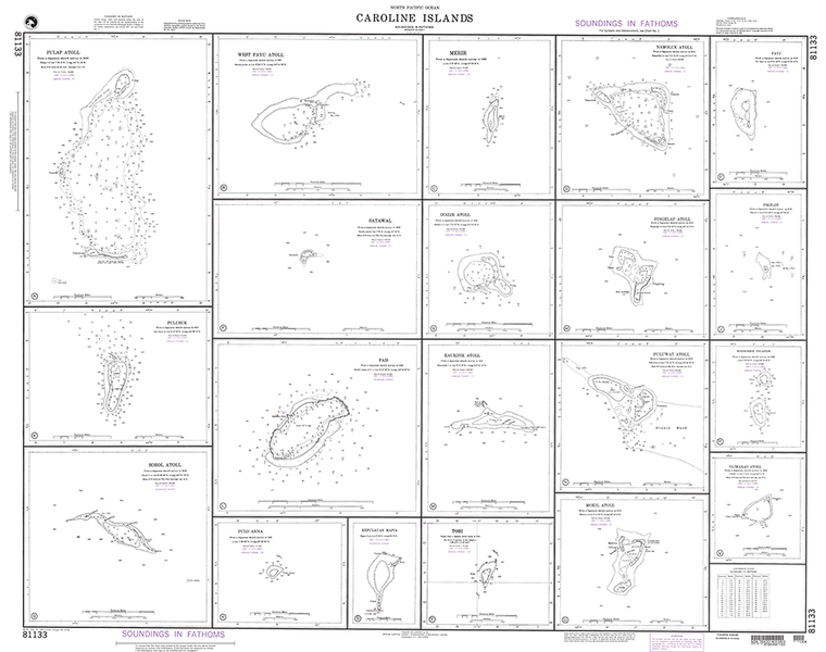 NGA Chart 81133: Caroline Islands Plans: H. Pingelap Atoll