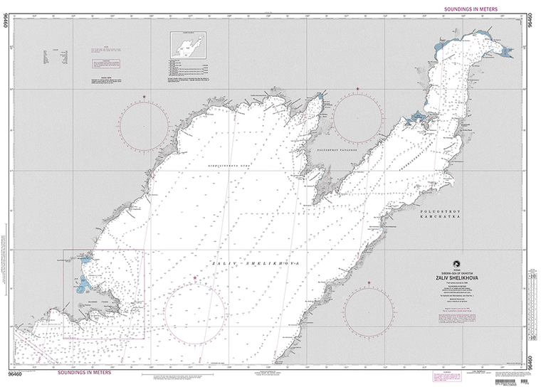 NGA Chart 96460: Zaliv Shelikhova