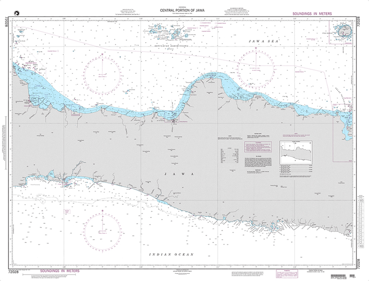 NGA Chart 72028: Central Portion of Jawa